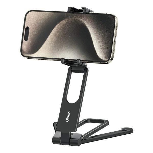 Ulanzi MA26 Trepied Pliabil de Buzunar pentru Telefon, Aluminiu, Vertical si Orizontal, Unghi Ajustabil, Sarcina 700g