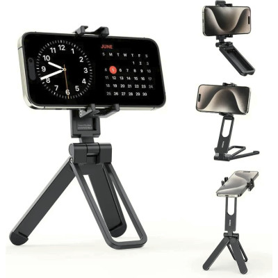 Avatar Shop|Ulanzi MA26 Trepied Pliabil de Buzunar pentru Telefon, Aluminiu, Vertical si Orizontal, Unghi Ajustabil, Sarcina 700g|Ulanzi