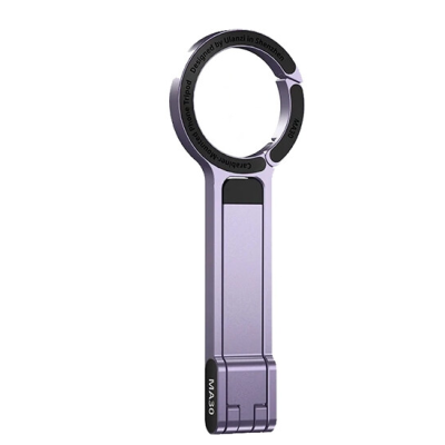 Avatar Shop|Ulanzi MA30 Trepied Telefon cu Carabina, Compatibil MagSafe, Culoare Lavender, Pliabil, Montura Magnetica Dubla|Ulanzi