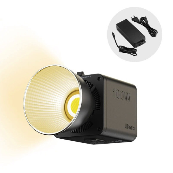 Ulanzi ML100RGB Lampa Video LED Portabila, Putere 100W, RGBWW, 2700K-6500K, Baterie 111Wh, Montura Mini-Bowens