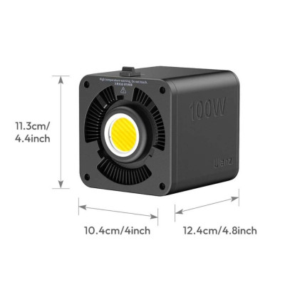Avatar Shop|Ulanzi ML100RGB Lampa Video LED Portabila, Putere 100W, RGBWW, 2700K-6500K, Baterie 111Wh, Montura Mini-Bowens|Ulanzi