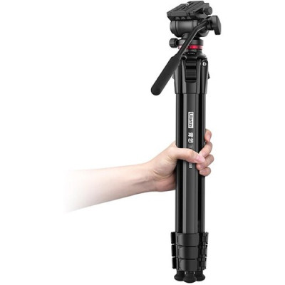 Avatar Shop|Ulanzi Ombra 3030 Trepied Video Travel, Aluminiu, Inaltime Max 160cm, Cap Fluid 360°, Sarcina Max 6kg, Greutate 1.3kg|Ulanzi