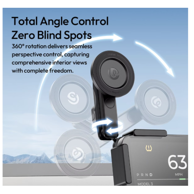 Avatar Shop|Ulanzi SK28 Suport Magnetic Telefon pentru Display Tesla, Rotatie 360°, Pliabil, Capacitate 1kg, Greutate 149g|Ulanzi
