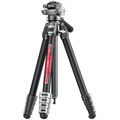 Avatar Shop|Ulanzi TT09 VideoGo Trepied Video Carbon Fiber, Cap Bila Arca-Type, Sarcina 20kg, Inaltime 14-142cm, Pliat 45cm, 5 Sectiuni|Ulanzi