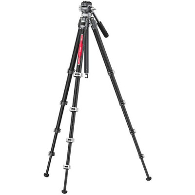 Avatar Shop|Ulanzi TT09 VideoGo Trepied Video Carbon Fiber, Cap Bila Arca-Type, Sarcina 20kg, Inaltime 14-142cm, Pliat 45cm, 5 Sectiuni|Ulanzi