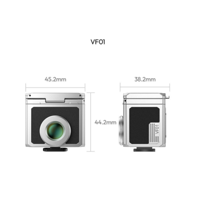 Avatar Shop|Ulanzi VF01 Vizor Optic Waist-Level, Negru, Unghi 28mm, Rame 35mm/50mm, Parasolar Magnetic Pliabil, Montura Sina Rece/Fierbinte|Ulanzi