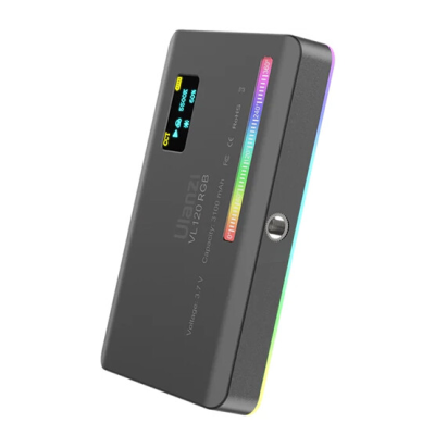 Avatar Shop|Ulanzi VL120 RGB Lampa Video LED, 120 LED-uri, 2500-9000K, CRI 95, 20 Efecte de Lumina, Baterie 3100mAh|Ulanzi