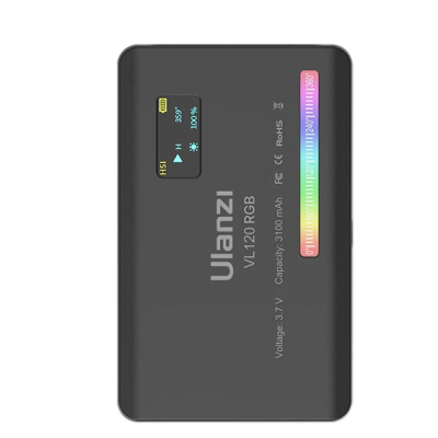 Avatar Shop|Ulanzi VL120 RGB Lampa Video LED, 120 LED-uri, 2500-9000K, CRI 95, 20 Efecte de Lumina, Baterie 3100mAh|Ulanzi