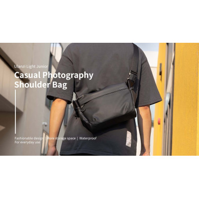 Avatar Shop|Ulanzi Vlogging Gear Bag Geanta Foto, PU Impermeabil, Curea Ajustabila 80-146cm, Dimensiuni 30x13.5x20cm|Ulanzi