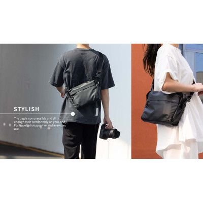 Avatar Shop|Ulanzi Vlogging Gear Bag Geanta Foto, PU Impermeabil, Curea Ajustabila 80-146cm, Dimensiuni 30x13.5x20cm|Ulanzi