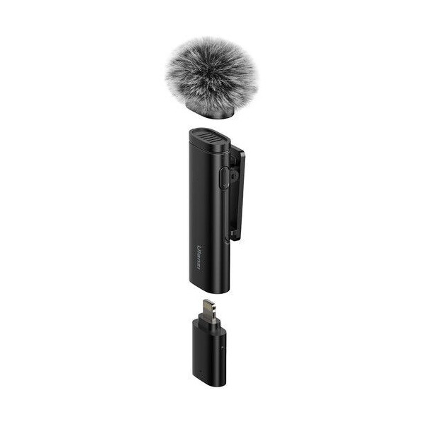 Ulanzi WM-10 Lightning V2 Microfon Lavaliera Wireless, Omnidirectional, Transmisie 2.4GHz, Raza 10m, Baterie 4.5 Ore