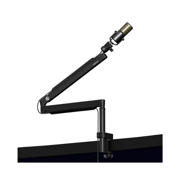 Ulanzi ZJ05 Brat Microfon Reglabil, Rotatie 360°, Brat Dublu, Extensie 735mm, Suporta 1.5kg, Clema C 60mm