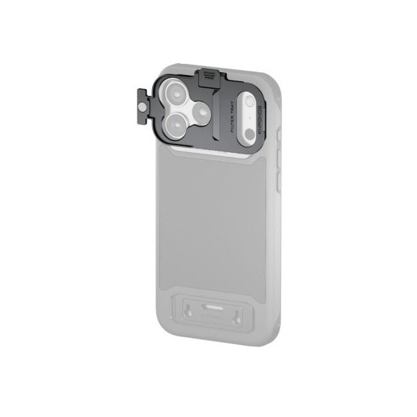 Tilta Khronos Suport Filtru Magnetic Quick Release pentru iPhone 17 Pro, Montare Rapida, Aluminiu, Gri Spatiu