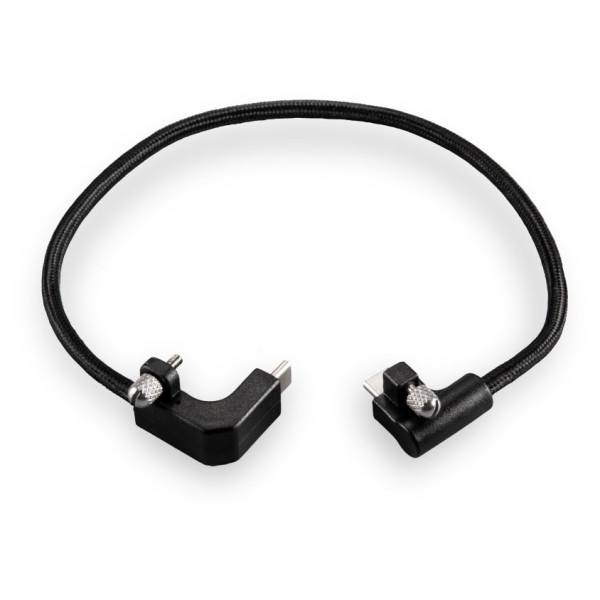 Tilta Cablu USB-C 90 Grade 30cm, Pentru BMPCC 4K/6K, Conectori 90 Grade, Negru, ABS si Cauciuc