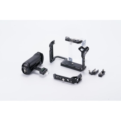 Avatar Shop|Tilta Camera Cage Kit pentru Canon C50, Negru, Placa Arca, Maner Xeno Inclus, Filete 3/8-16 si 1/4-20, Aluminiu|Tilta