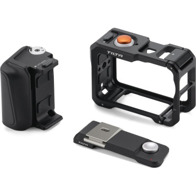 Avatar Shop|Tilta Cusca Camera pentru DJI Osmo Action 6 Street Snap Kit, Negru, Maner Quick-Release, Compartiment Baterie, Aluminiu|Tilta