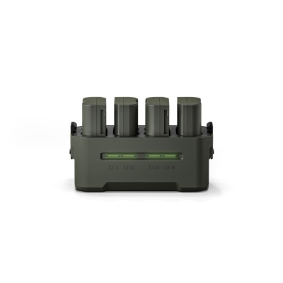 Avatar Shop|Tilta EN-EL15C Statie de Incarcare cu 4 Baterii, Verde, USB-C 45W, 4 Sloturi, Incarcare in 3 Ore, Compatibil Nikon|Tilta