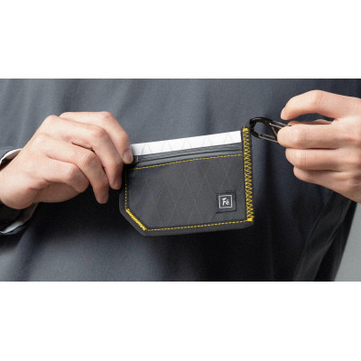 Avatar Shop|Tilta Fe Ecopak Card Holder, Material EPX200 Reciclat, Rezistenta UV, Fermoare YKK Rezistente la Apa, Culoare Purple/Yellow|Tilta