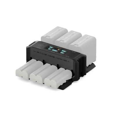 Avatar Shop|Tilta Statie Incarcare Pliabila L-Series/NP-F 6 Canale, Negru, Incarca 6 Baterii Simultan, Distributie Inteligenta|Tilta