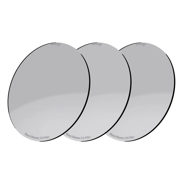 Tilta Illusion Set Filtre Glimmer 95mm, Diametru 95mm, 3 Filtre, Intensitati 1/8-1/4-1/2, Sticla Fara Rama