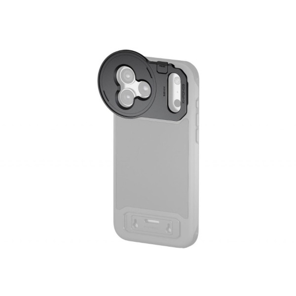 Tilta Khronos Suport Filtru 58mm pentru iPhone 17 Pro Max, Filtre Magnetice 58mm, Conexiune Sigura, Eliberare Rapida, Space Gray
