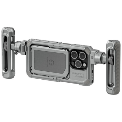 Avatar Shop|Tilta Khronos iPhone 15 Pro Kit Usor, Titanium White, Carcasa cu 4 Suruburi, Maner Ajustabil, 9 Puncte de Montare, Filet 1/4-20|Tilta