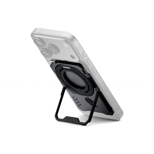 Tilta Khronos Placa Magnetica Multifunctionala pentru iPhone, Gri Spatiu, Suport Reglabil, Inel Magnetic, Aluminiu