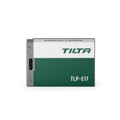 Avatar Shop|Tilta LP-E17 Baterie cu Intrare USB-C, 950mAh, Verde Padure, Incarcare Rapida USB-C PD, Compatibila LP-E17|Tilta