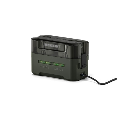 Avatar Shop|Tilta TBC-E6-GN Statie de Incarcare pentru Baterii LP-E6P, Kit 4 Baterii, USB-C 45W, 4 Sloturi, Verde|Tilta