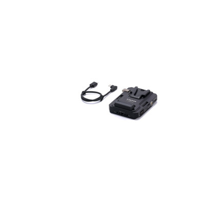 Avatar Shop|Tilta Mini PD V2 Placa Baterie V-Mount, Kit Cablu Alimentare, USB-C PD 60W, P-Tap, 2-Pin LEMO, Negru|Tilta
