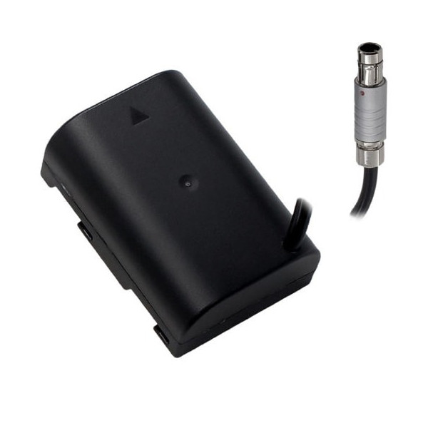 Tilta Cablu Baterie Falsa la 3 Pini pentru Panasonic GH Series, Conector Fischer, Compatibil DMW-BLF19, Greutate 31g