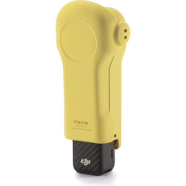 Tilta Husa Protectie Travel pentru DJI Osmo Pocket 4, Verde Lime, Carcasa Silicon, Interior Captusit, 3 Sloturi Filtre Magnetice