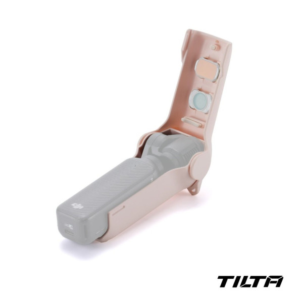 Tilta Husa Protectie Calatorie cu Curea de Mana pentru DJI Osmo Pocket 3, Culoare Roz Deschis, Compartimente Filtre, Finisaj Mat