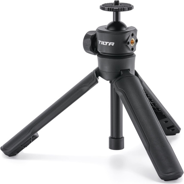 Tilta Trepied Selfie Stick cu Eliberare Rapida, Negru, Extensibil 16.5-36.5cm, Cap Bila 360°, Montura 1/4"-20, Greutate 186g