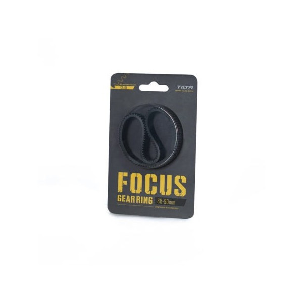 Tilta Inel Gear Focus Seamless pentru Obiective 88mm-90mm, Culoare Negru, Material Cauciuc, Rotatie 360 Grade, Mod Standard 0.8