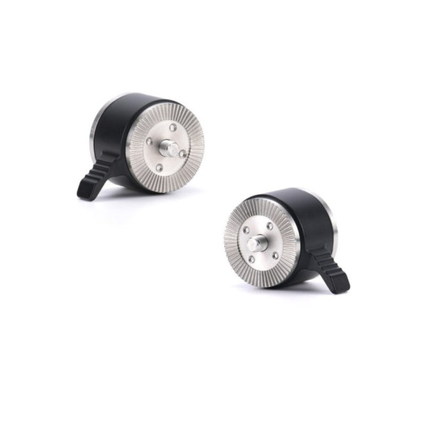 Tilta Adaptor Rozeta Reglaj Rapid, Set 2 Bucati, Rotire 360°, Standard ARRI, Aluminiu, Negru