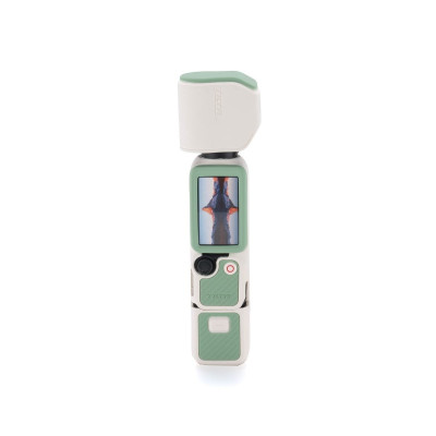 Avatar Shop|Tilta Husa Silicon Protectie DJI Osmo Pocket 4 Base Kit, Set 4 Piese, Culoare Celadon White, Grip Anti-Alunecare|Tilta