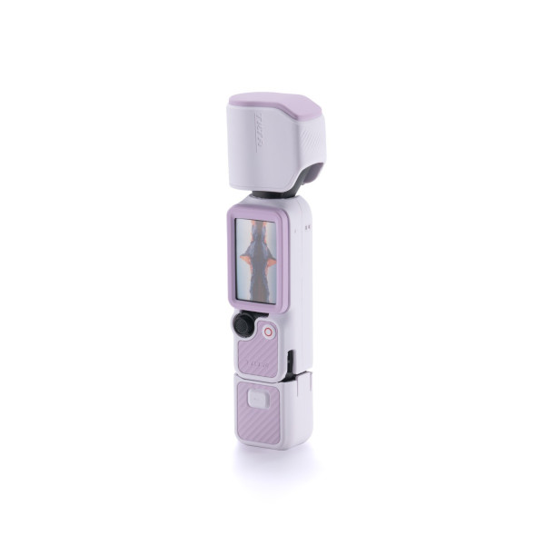 Tilta Husa Protectoare din Silicon pentru DJI Osmo Pocket 4 Base Kit, Set 4 Piese, Textura Antiderapanta, Culoare Lilac Purple