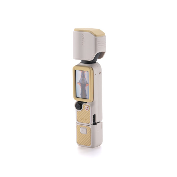 Tilta Husa Silicon Protectoare pentru DJI Osmo Pocket 4, Set Complet 4 Piese, Culoare Sand Beige, Greutate 132g