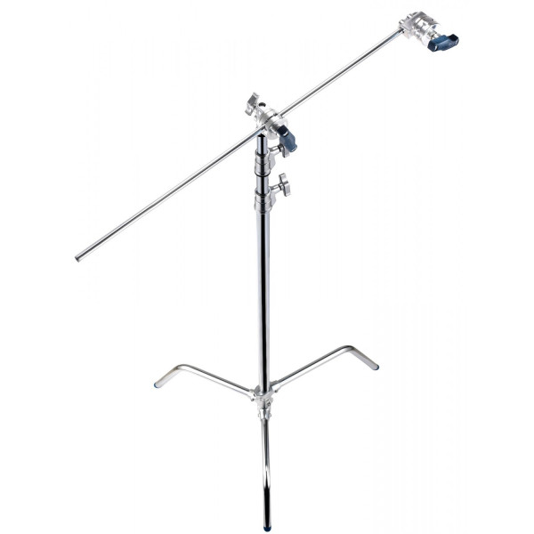 Avenger C-Stand Kit 33, Baza Turtle, Otel Cromat, 3 Sectiuni, 2 Riseruri, Sarcina Maxima 10kg, Inaltime Maxima 3.28m