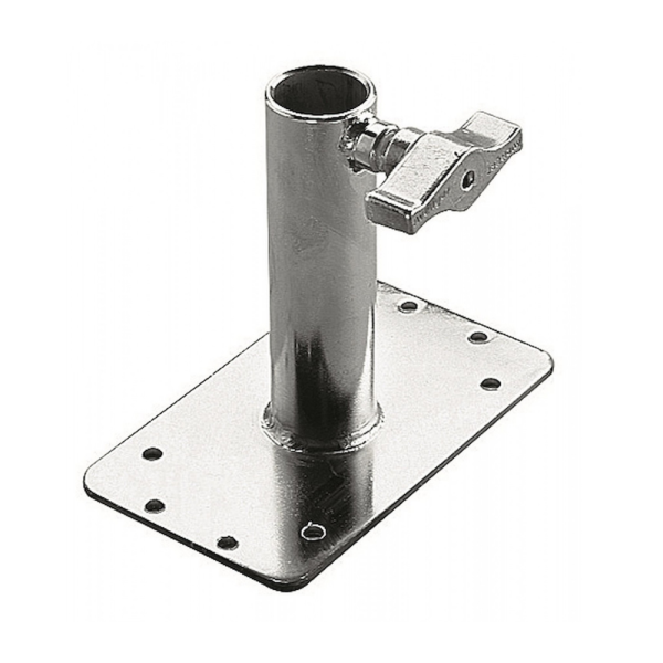 Avenger F300 Junior Wall Plate, Placa de Perete, Constructie Otel Cromat, Receptor Female 1-1/8 Inch