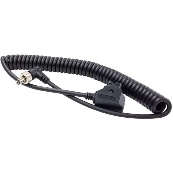 Atomos Cablu Spiralat D-Tap la DC Locked, Conector Barrel, Pentru Battery Eliminator, Compatibil Universal Battery Plate
