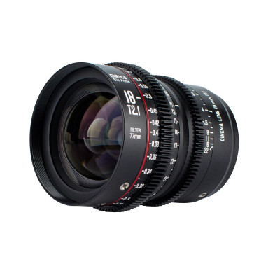 Avatar Shop|Meike 18mm T2.1 S35 Prime, Obiectiv Cine Montura EF, Diafragma T2.1-T22, 11 Lamele Diafragma, Filet Filtru 77mm, Rotatie|Meike