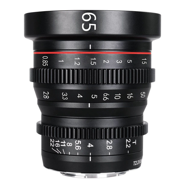Meike MK-65mm T2.2 Obiectiv Cine Mini Prime, Montura Micro Four Thirds, Diafragma T2.2-T22, Filet Filtru 77mm