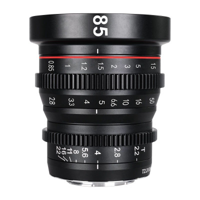 Avatar Shop|Meike 85mm T2.2 Mini Prime Cine Obiectiv, Montura Sony E, Focala 85mm, Diafragma T2.2-T22, Focalizare Manuala, Filtru 77mm|Meike