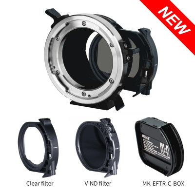 Avatar Shop|Meike MK-PLTX-C Adaptor Filtre Drop-in PL la Fuji-X, Focalizare Manuala, ND Variabil ND3-ND500, Filtru UV Inclus|Meike