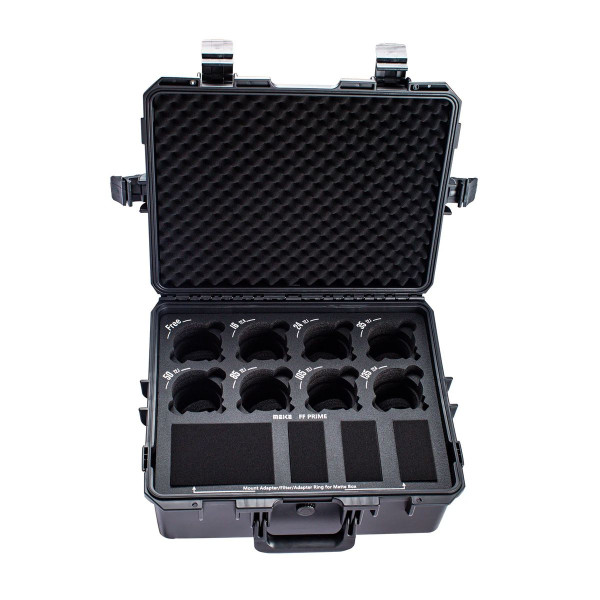 Meike Cutie Rigida pentru 8 Obiective FF Prime, Montura E/EF/PL/L/RF, Dimensiuni 55.5x45x21.5cm