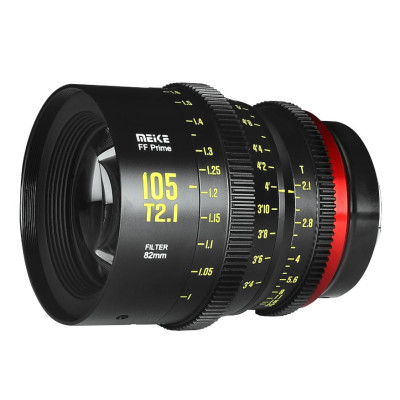 Avatar Shop|Meike FF-Prime Cine 105mm T2.1 Obiectiv, Montura Sony E, 11 Lamele Diafragma, Cerc Imagine 45mm, Filet Filtru 82mm|Meike