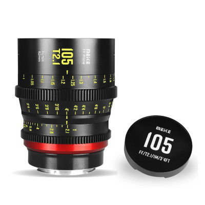 Avatar Shop|Meike FF-Prime Cine 105mm T2.1 Obiectiv, Montura Sony E, 11 Lamele Diafragma, Cerc Imagine 45mm, Filet Filtru 82mm|Meike