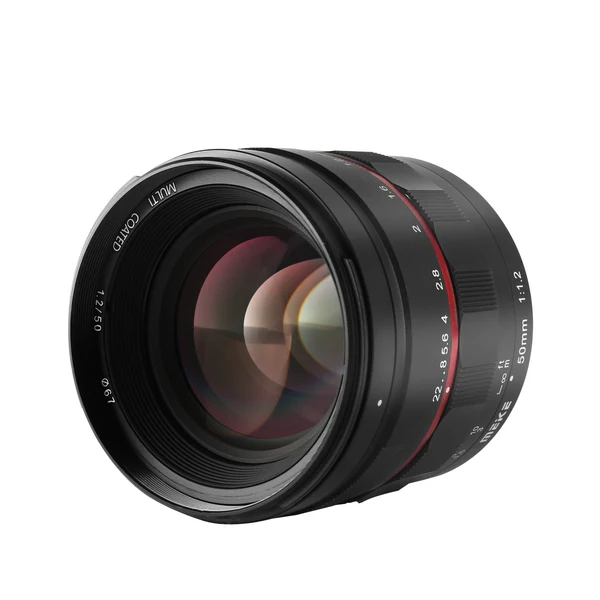 Meike MK-5012MF-RF Obiectiv Manual Full Frame 50mm F1.2, Montura Canon RF, 12 Elemente/7 Grupuri, Diafragma 10 Lamele